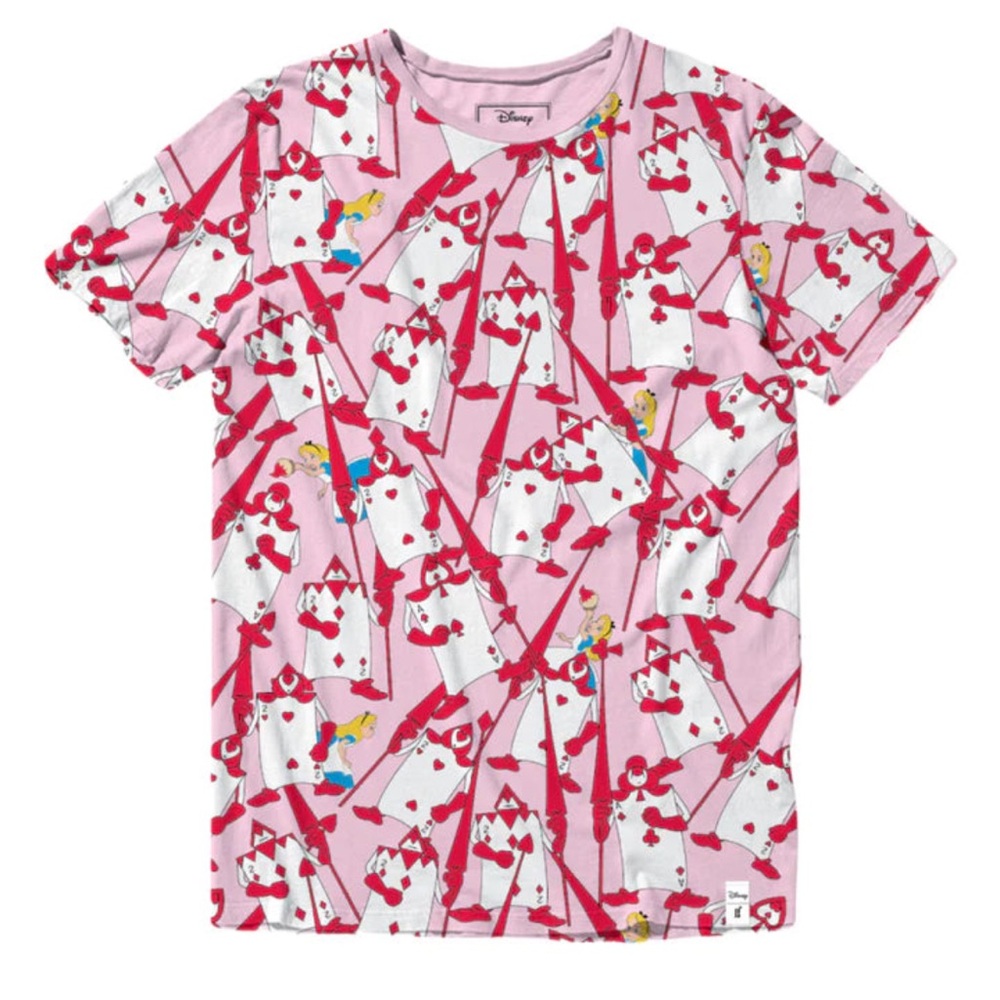 Loungefly Disney Alice in Wonderland Painting Cards Unisex T-shirt